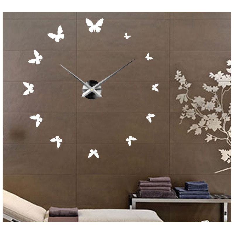 Nalepovacie nástenné hodiny,luxusné hodiny na stentu,plastové hodiny