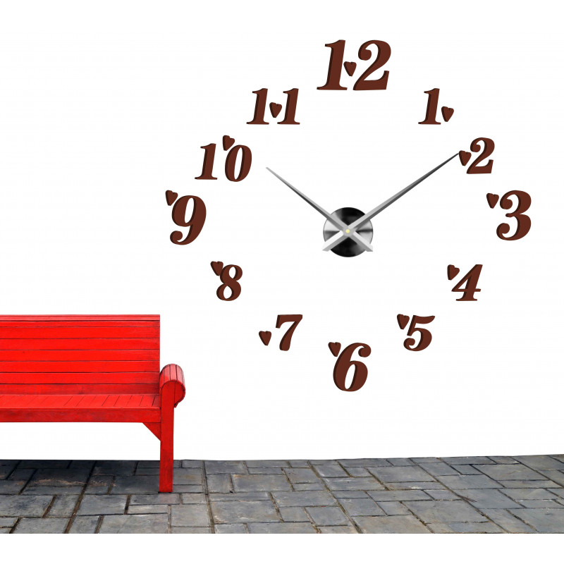 Nalepovacie nástenné hodiny,luxusné hodiny na stentu,plastové hodiny