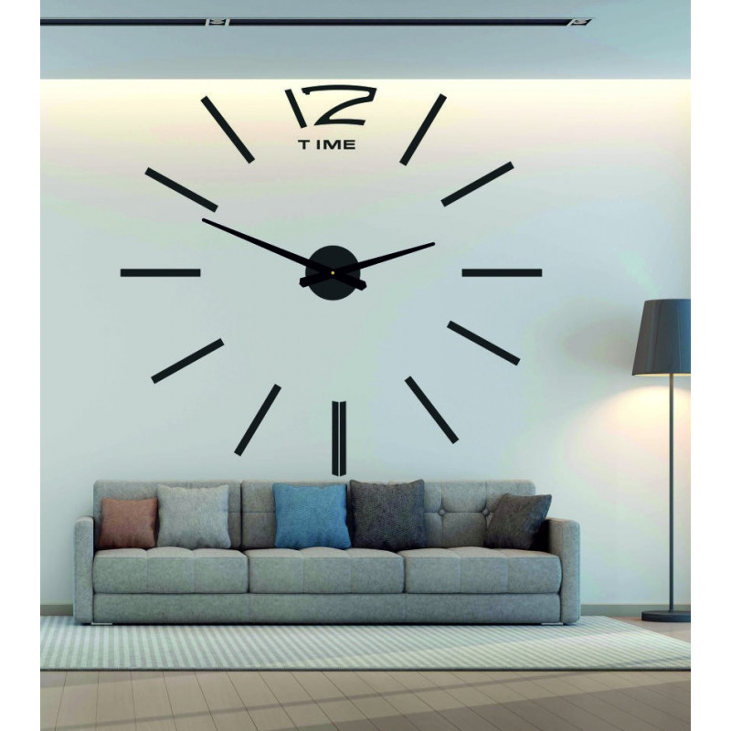 Modern wall clock, wall clock made of wood, plywood