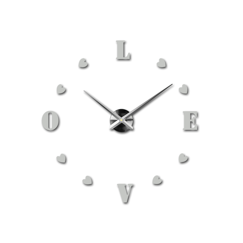 Nalepovacie nástenné hodiny,luxusné hodiny na stentu,plastové hodiny