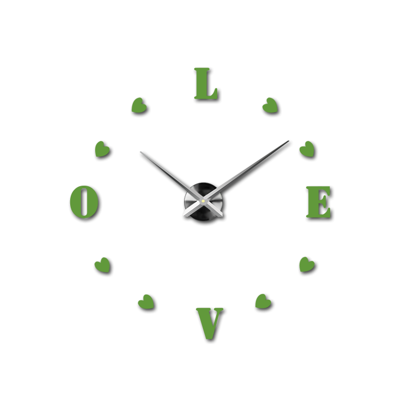 Nalepovacie nástenné hodiny,luxusné hodiny na stentu,plastové hodiny