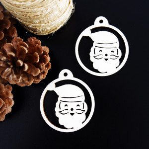 Vianočná ozdoba - Santa Claus, rozmer: 79x90 mm