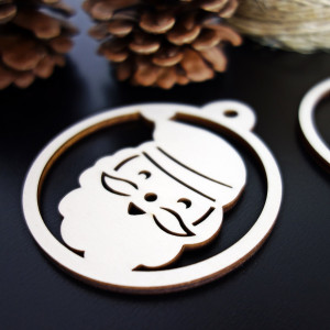 Vianočná ozdoba - Santa Claus, rozmer: 79x90 mm 2