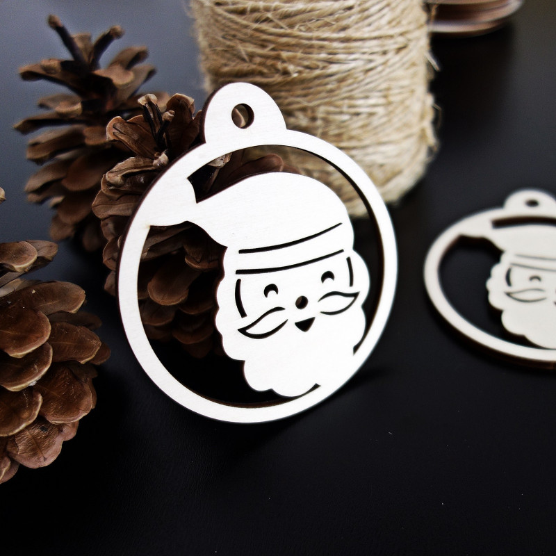 Vianočná ozdoba - Santa Claus, rozmer: 79x90 mm