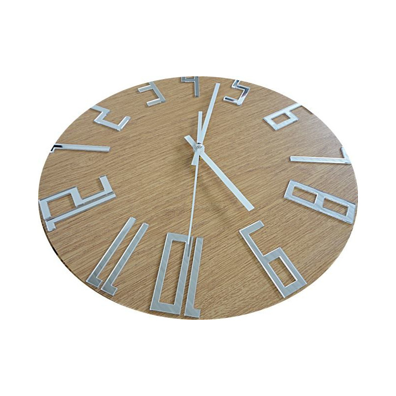 Moderné hodiny na stenu, nástenné hodiny z dreva, preglejka