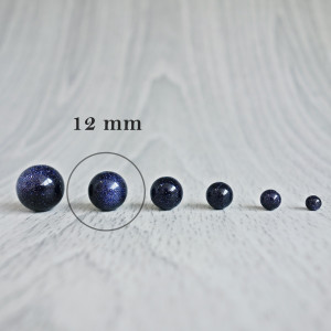 Aventurine blue - bead mineral - FI 12 mm