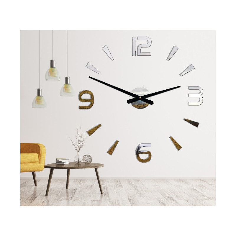 Modern Wall Clock Stick Stor 2D Plexi