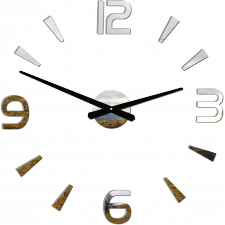 Moderné nástenne hodiny nalepovacie Stor  2D plexi