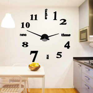 Moderné nástenné hodiny sedem 2D plexi MIRROR 2