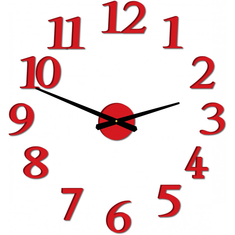 Moderné nástenné hodiny JOLYI FOX Plexi