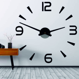 Nalepovacie nástenné hodiny,luxusné hodiny na stentu,plastové hodiny 2