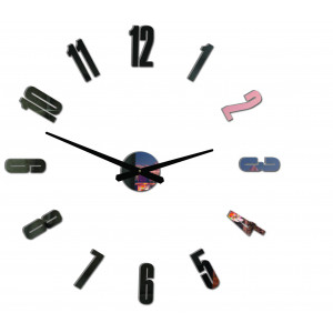 Moderné nástenné hodiny ARABIC PLEXI 2