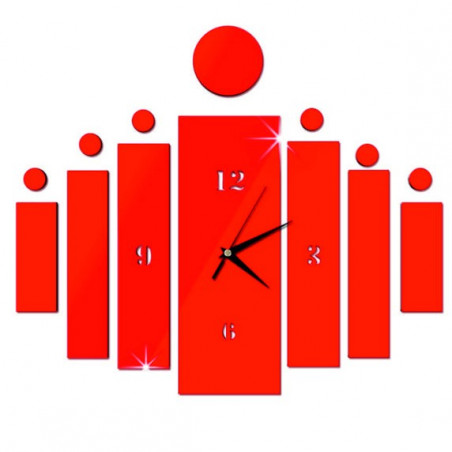 Nástenné hodiny nalepovacie ako darček DIY HOJOKER