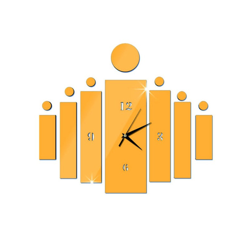 Nástenné hodiny nalepovacie ako darček DIY HOJOKER