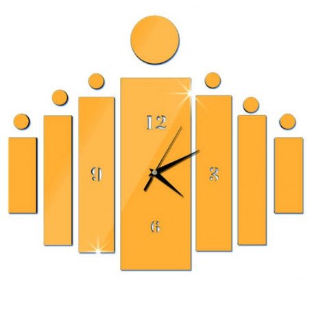 Nástenné hodiny nalepovacie ako darček DIY HOJOKER