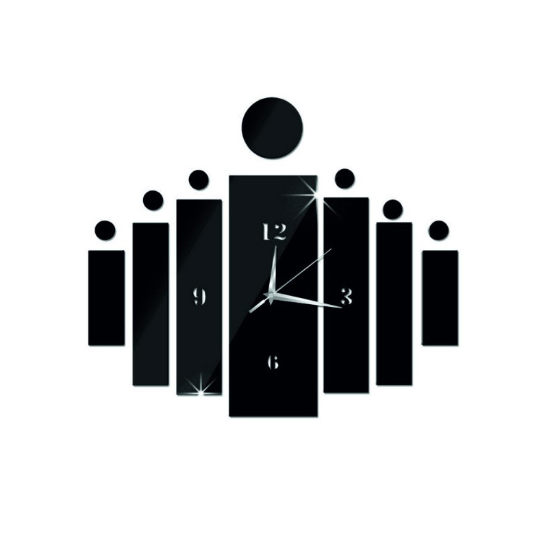 Nástenné hodiny nalepovacie ako darček DIY HOJOKER