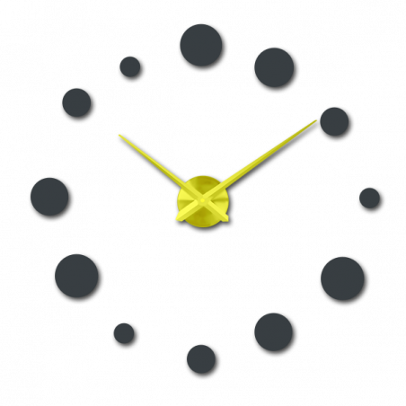Veľké nástenné hodiny bodka (moderné hodiny na stenu) DEKORAJ