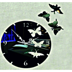 Butterfly wall clock (butterfly clock on wall) DIANA