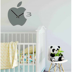 Nástenné hodiny plastové do kuchyne APPLE, 35x35 cm 2