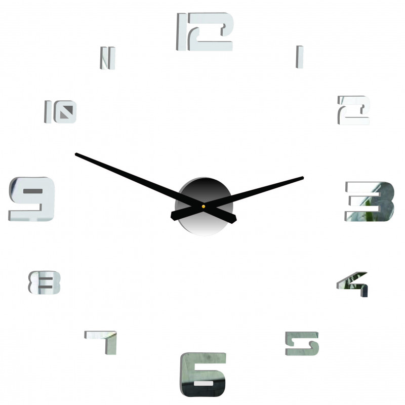 Nástenné hodiny nalepovacie  veľké plexi DIY STRONGO