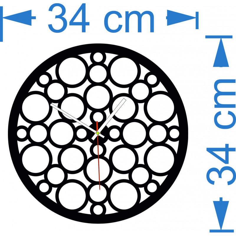 Nástenné hodiny z drevenej preglejky po stopách času