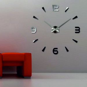 Wall clock mirror adhesive 3D DIY Foam Huawet