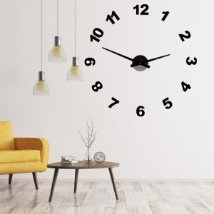 Design wall clock with PLEXI OPTIC numbers