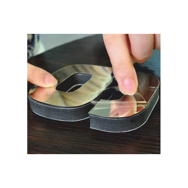 Nástenné hodiny zrkadlo HOPARTI 3D DIY hodiny ako obraz