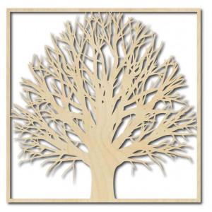 Drevený obraz na stenu strom z preglejky strom  GEMER 2