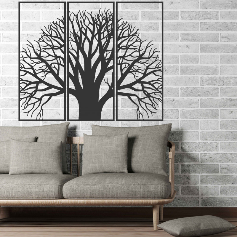 Drevený obraz na stenu  z drevenej preglejky strom pokoja  KAMOV