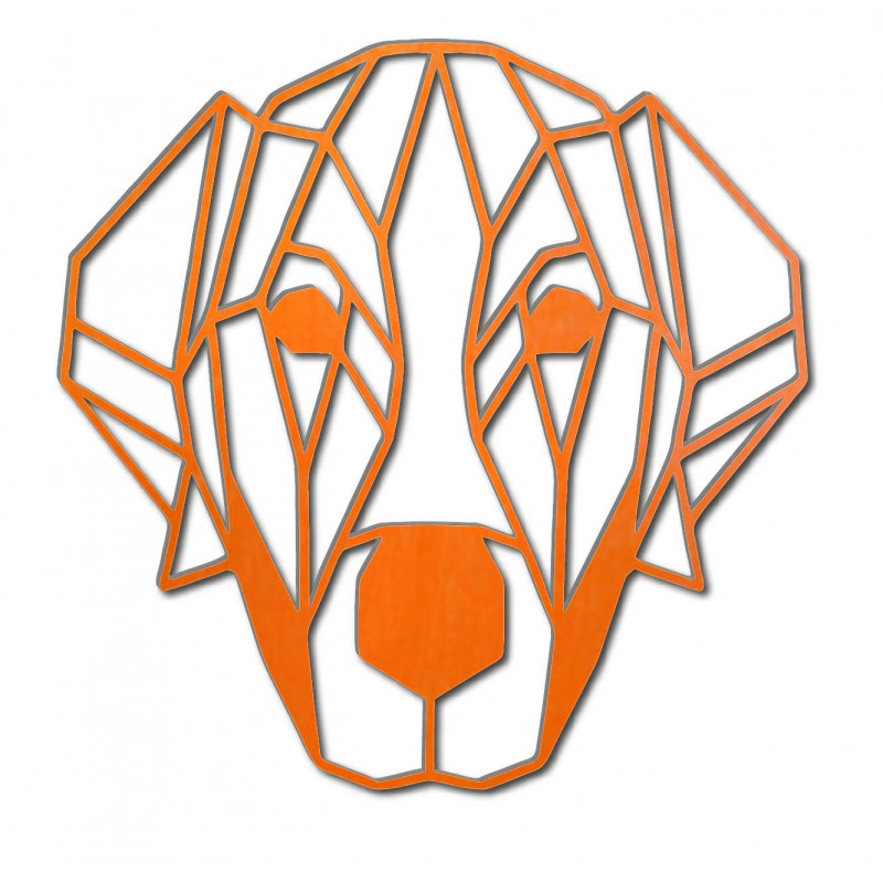 STYLESA moderný obraz na stenu pes z preglejky PR0229 HAFFF čierna