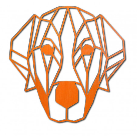 STYLESA moderný obraz na stenu pes z preglejky PR0229 HAFFF čierna