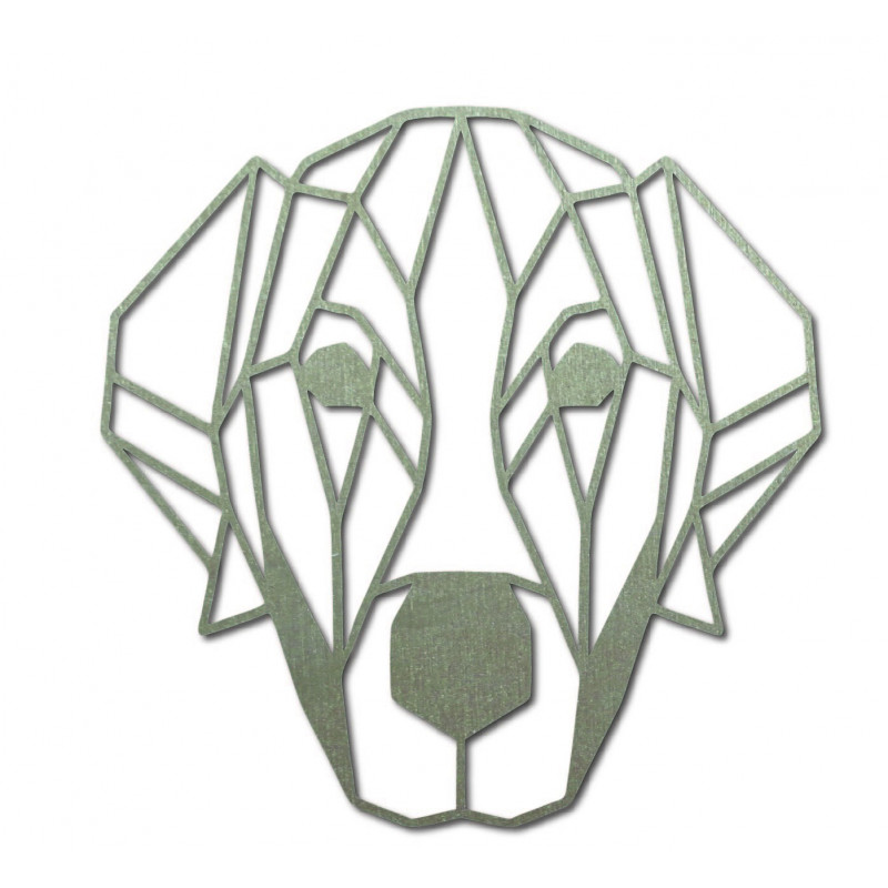 STYLESA moderný obraz na stenu pes z preglejky PR0229 HAFFF čierna