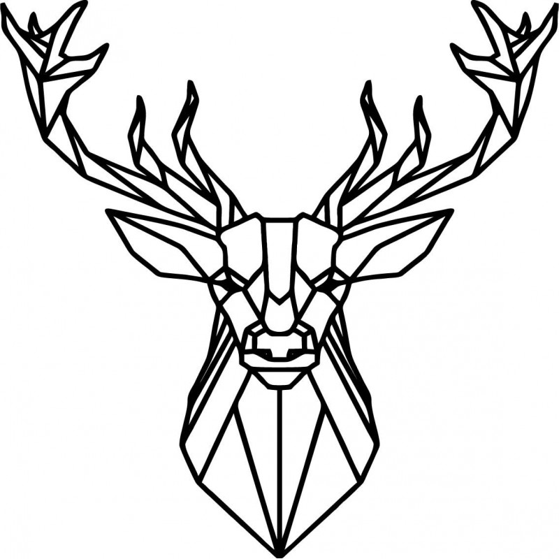 STYLESA vyrezávaný drevený obraz jeleň PR0232 čierna