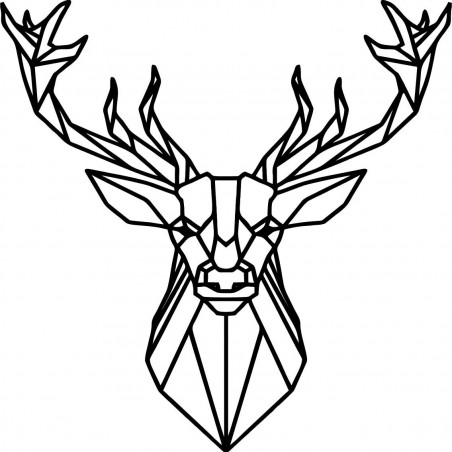 STYLESA vyrezávaný drevený obraz jeleň PR0232 čierna