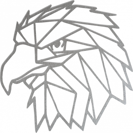 STYLESA Vyrezávaný obraz na stenu geometrické tvary orol PR0234 čierny