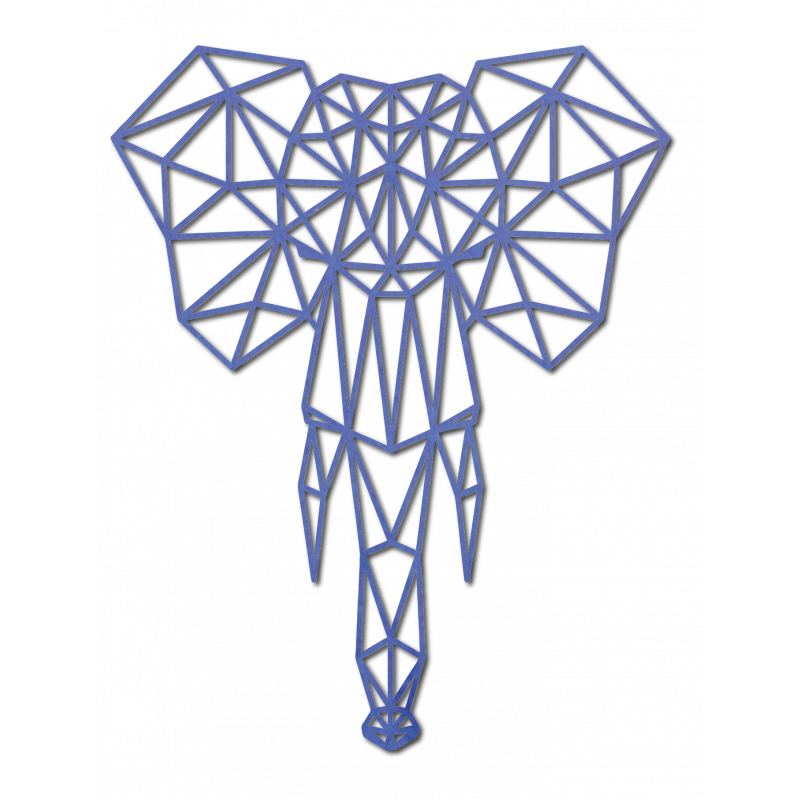 STYLESA Drevený obraz na stenu z preglejky slon PR0238 čierny