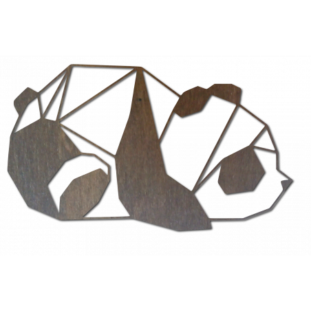 hnedý obraz na stenu panda