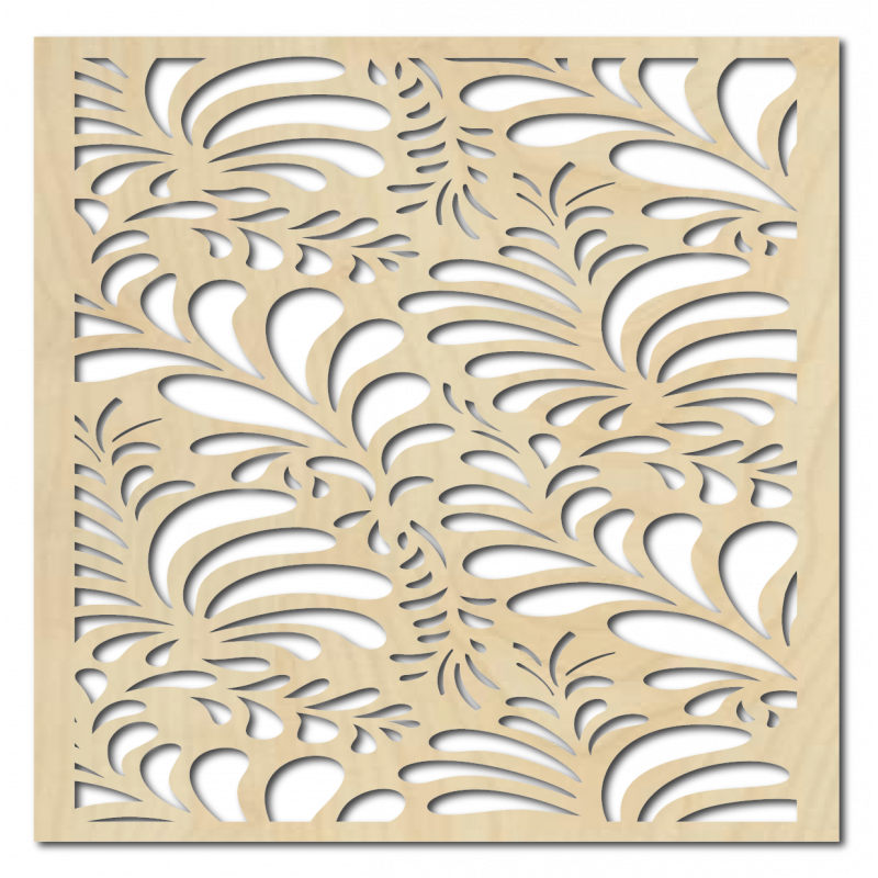 Vyrezávaný obraz na stenu z drevenej preglejky kvet LUPENE