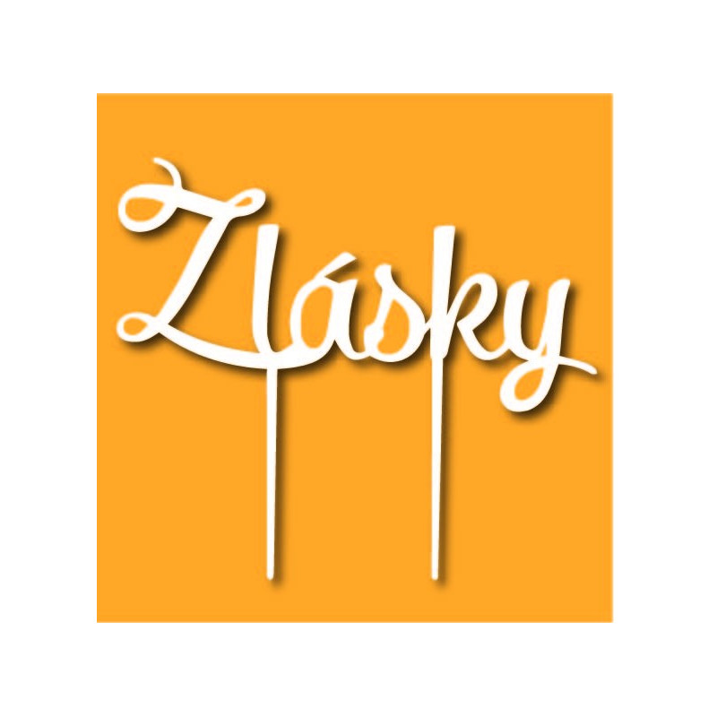 Plastový zápich ozdoba na tortu z lásky  Rozmer 190 x 166 mm