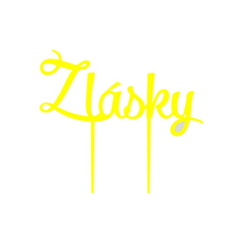 Plastový zápich ozdoba na tortu z lásky  Rozmer 190 x 166 mm