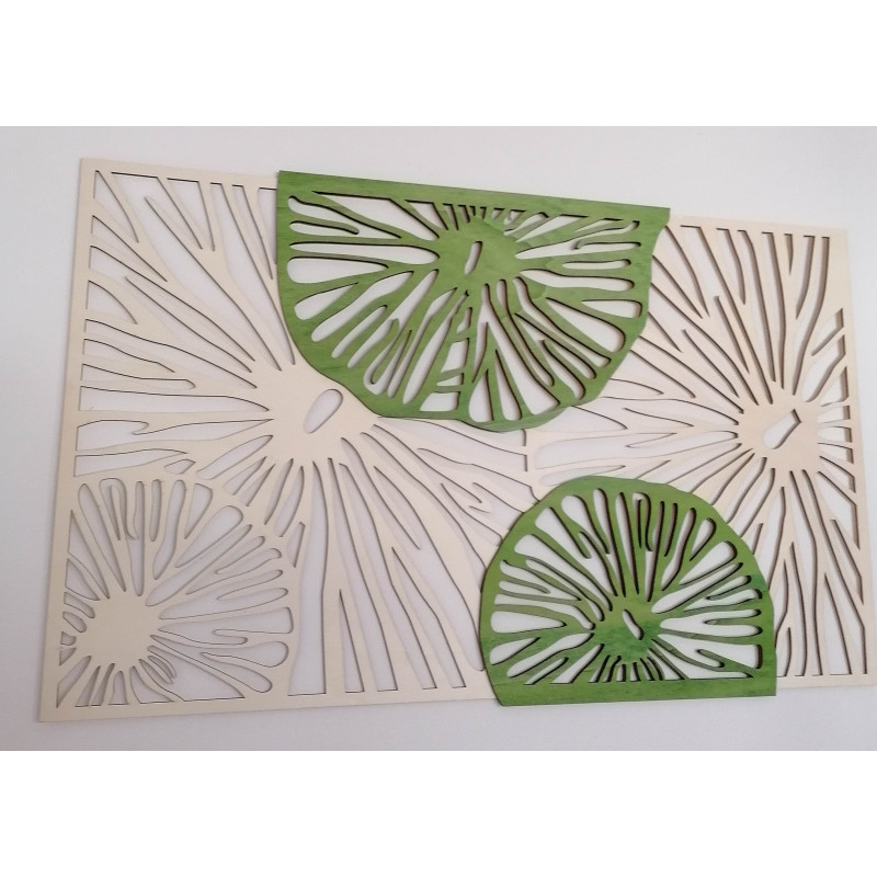 Vyrezávaný obraz  z drevenej preglejky strom originál topol