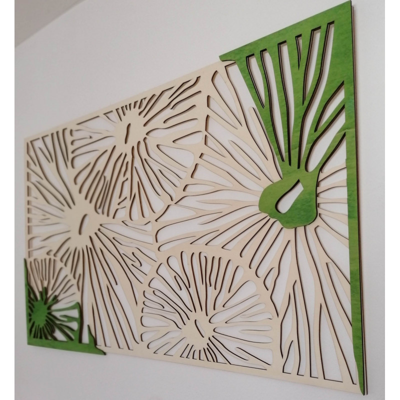 Vyrezávaný obraz  z drevenej preglejky strom originál topol