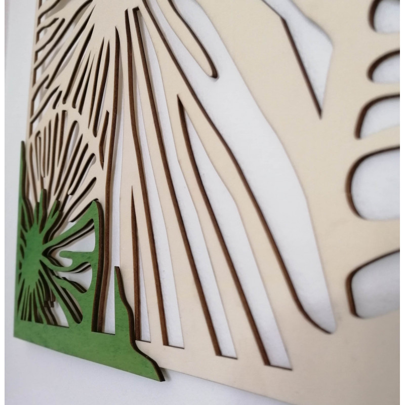 Vyrezávaný obraz  z drevenej preglejky strom originál topol