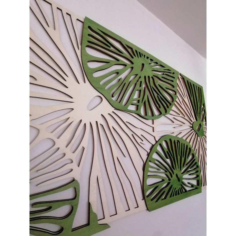 Vyrezávaný obraz  z drevenej preglejky strom originál topol