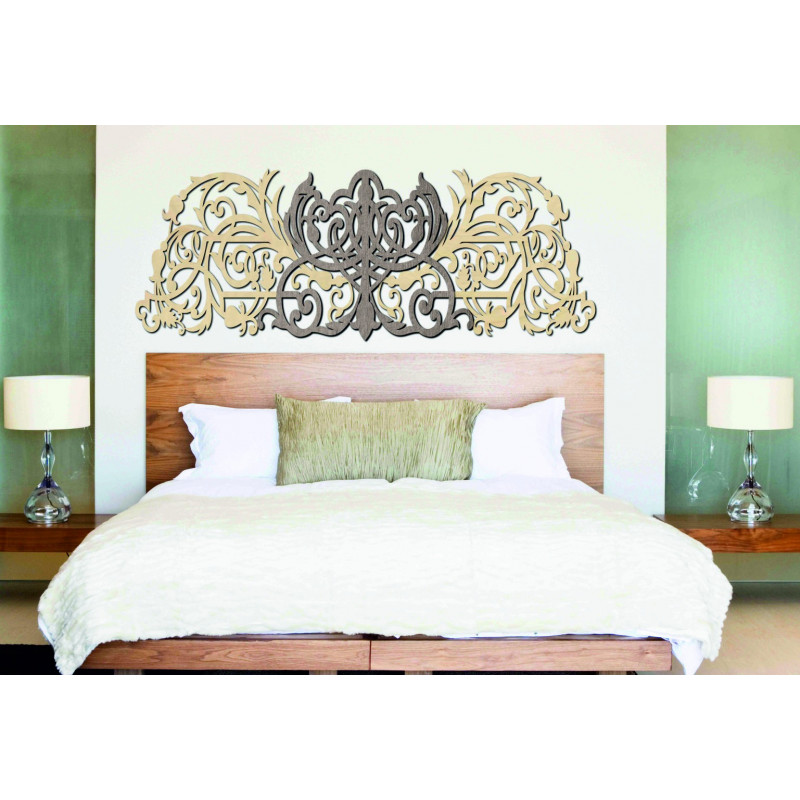 3D Vyrezávaný obraz z drevenej preglejky zadná časť Topoľ