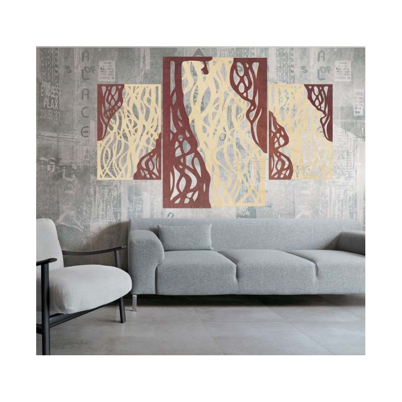 Čarovný obraz na stenu z drevenej preglejky FLORALIS zadná časť Topoľ originál, farba prednej časti podľa výberu