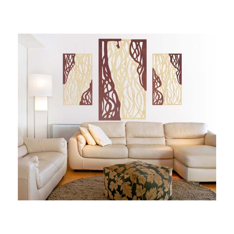 Čarovný obraz na stenu z drevenej preglejky FLORALIS zadná časť Topoľ originál, farba prednej časti podľa výberu