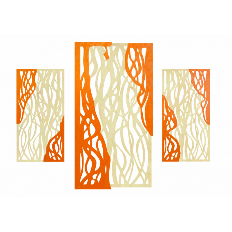 Čarovný obraz na stenu z drevenej preglejky FLORALIS zadná časť Topoľ originál, farba prednej časti podľa výberu