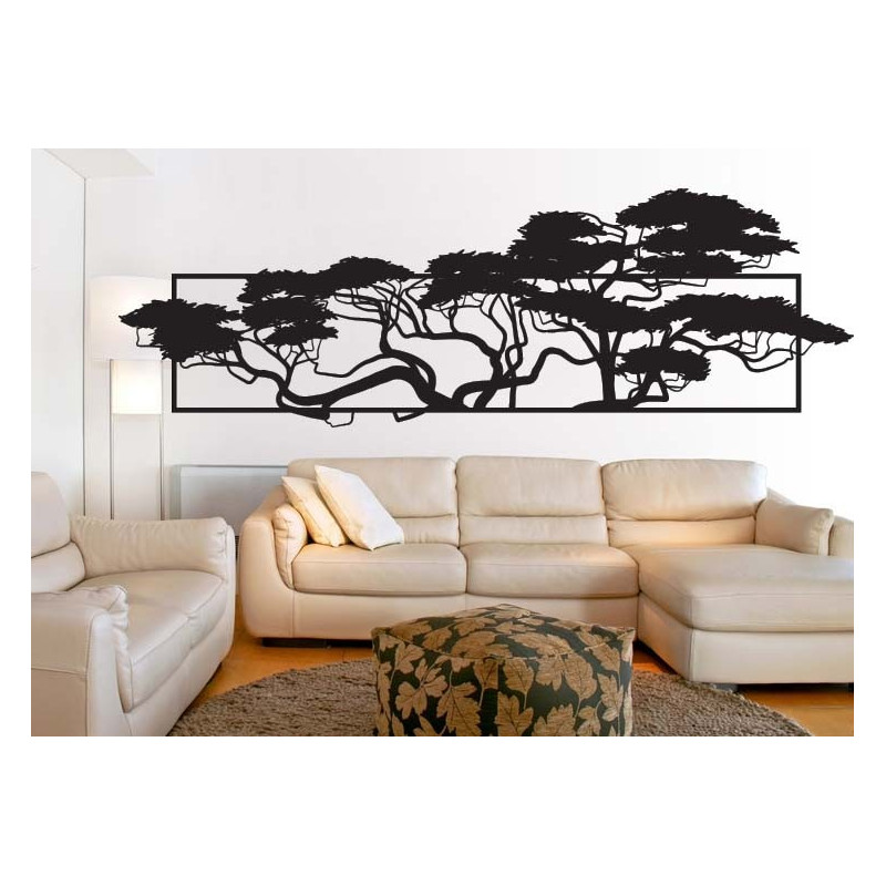 Elegant painting of plywood in the design of trees 3D POMPEZII
